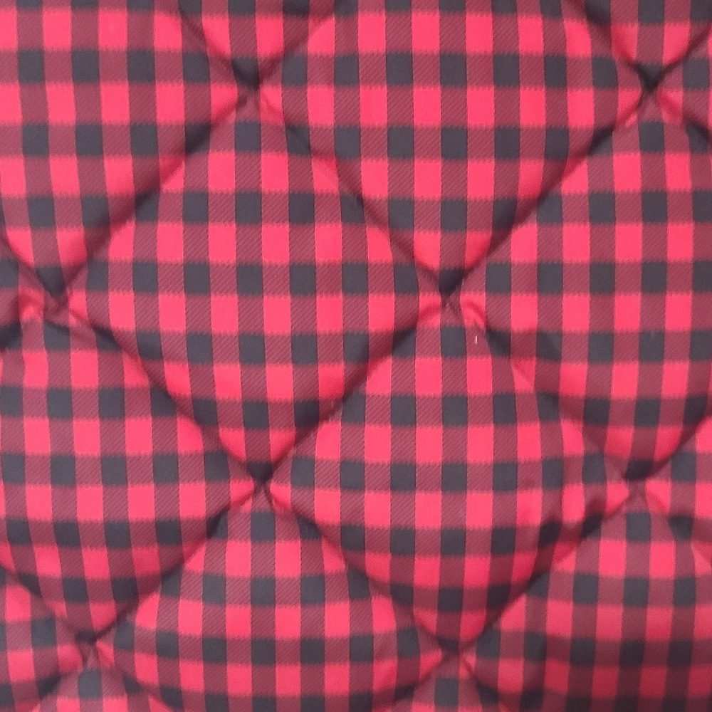 J.Crew Red & Black Buffalo Plaid Quilted Vest - Picture 5 of 8